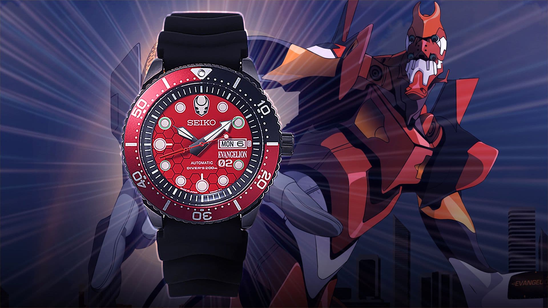 New Evangelion Unit-02 Seiko Watch Gets International Release, Limited to 400 Pieces cover image