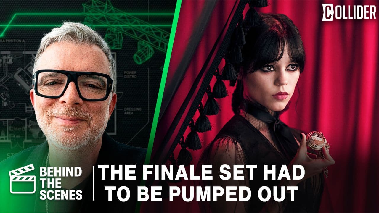 Wednesday’s Clock Tower Set Wouldn’t Stop Flooding | Collider BTS cover image