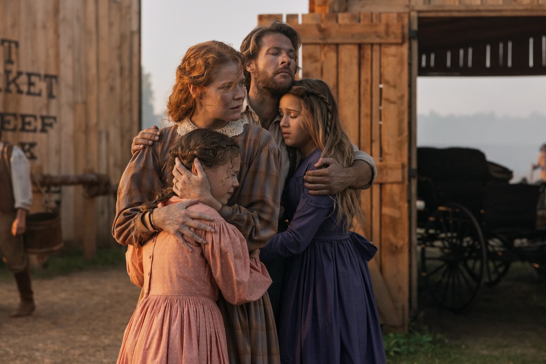 'Little House' Star Crosby Fitzgerald on 'American Primeval' Inspiration, the Ingalls' 'Risky Move' and Welcoming a Baby Cow in Season 2 cover image