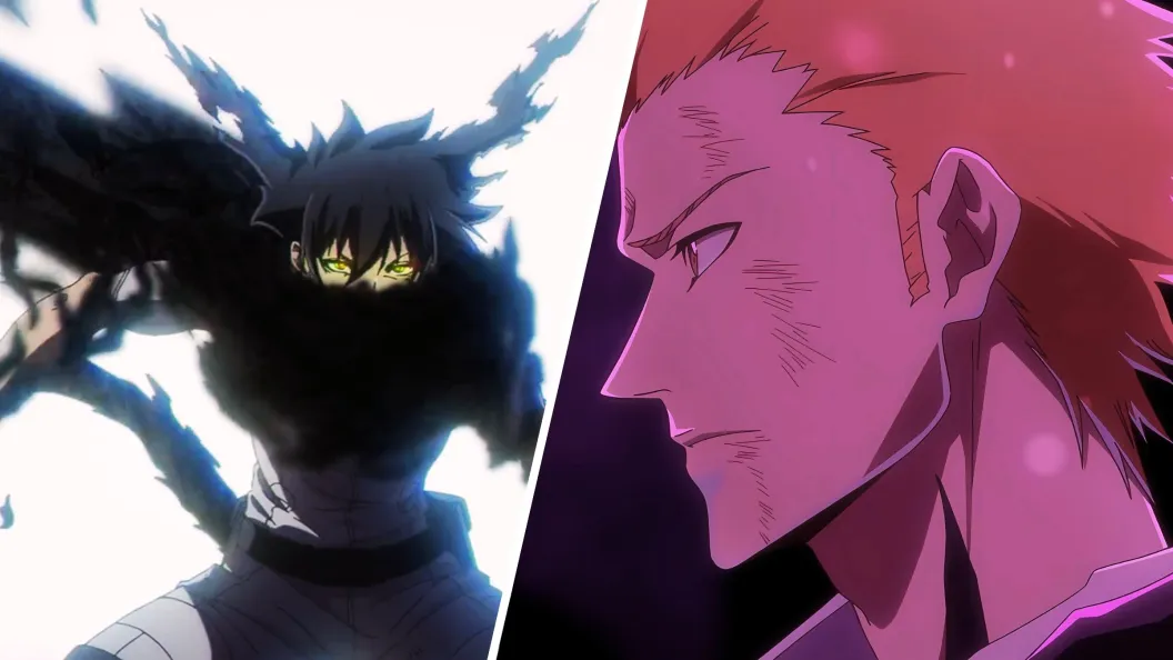 anime character in action scene