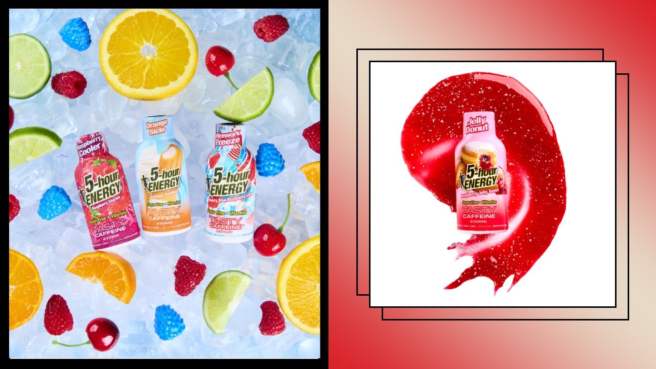 Colorful mocktails created with 5-Hour Energy ingredients