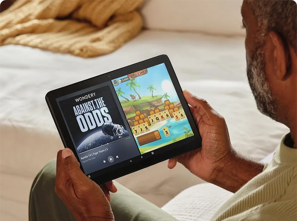 Amazon Fire HD 10 Tablet on display