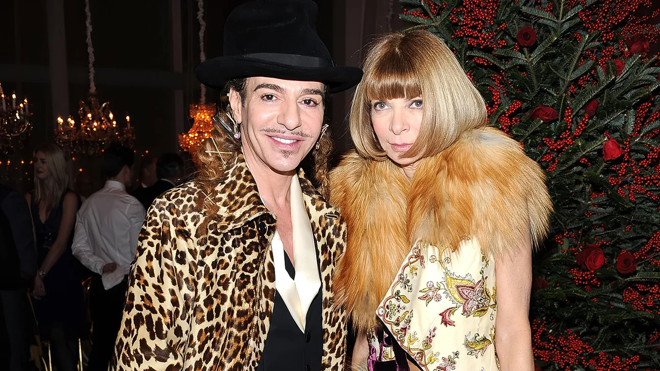 Illustration of the Met Gala event with a focus on Anna Wintour