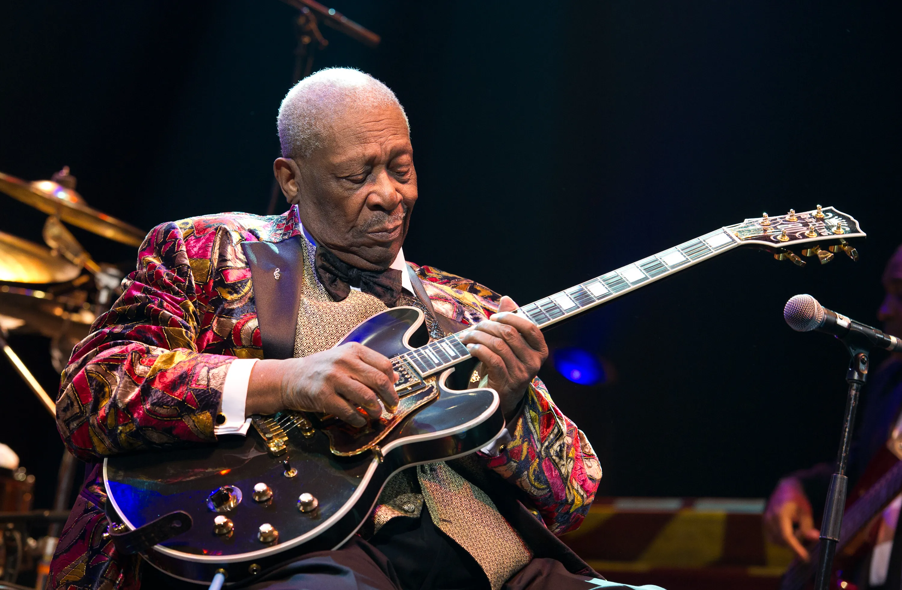 B.B. King performing on stage