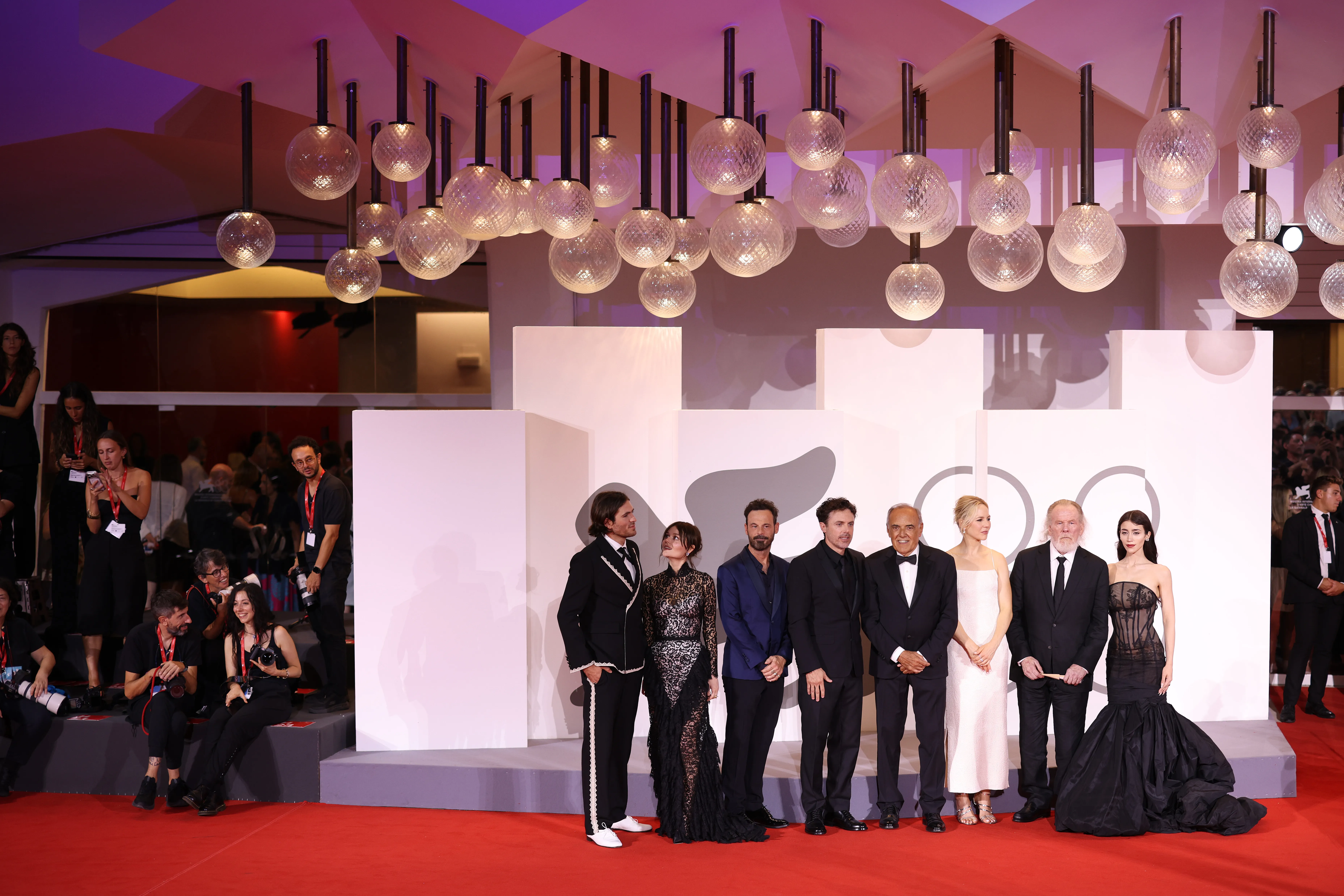 Casey Affleck and Nick Nolte emotional at the Venice premiere of Company