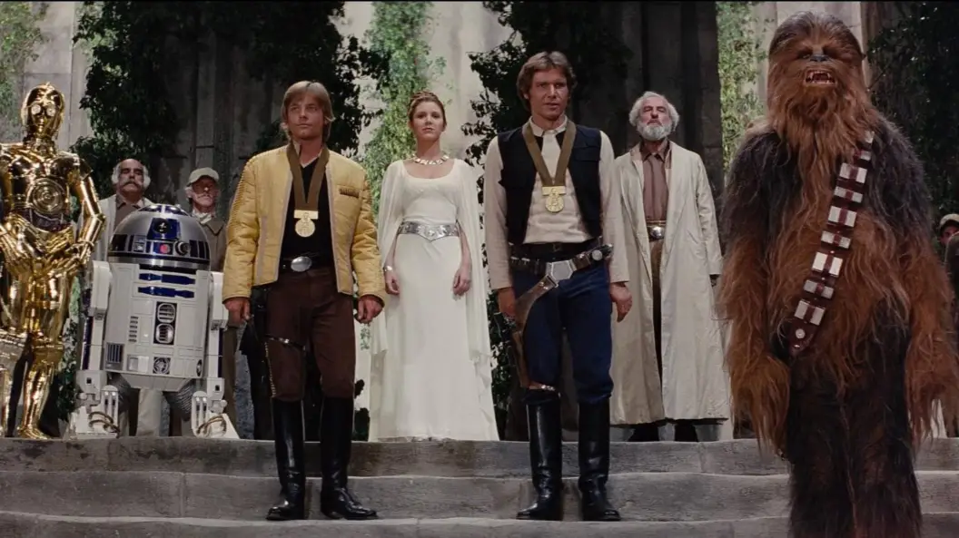 Complete Kenner Star Wars action figure collection on display