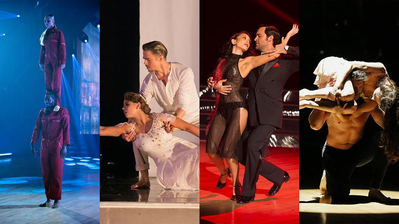 A dancing couple from Dancing With the Stars