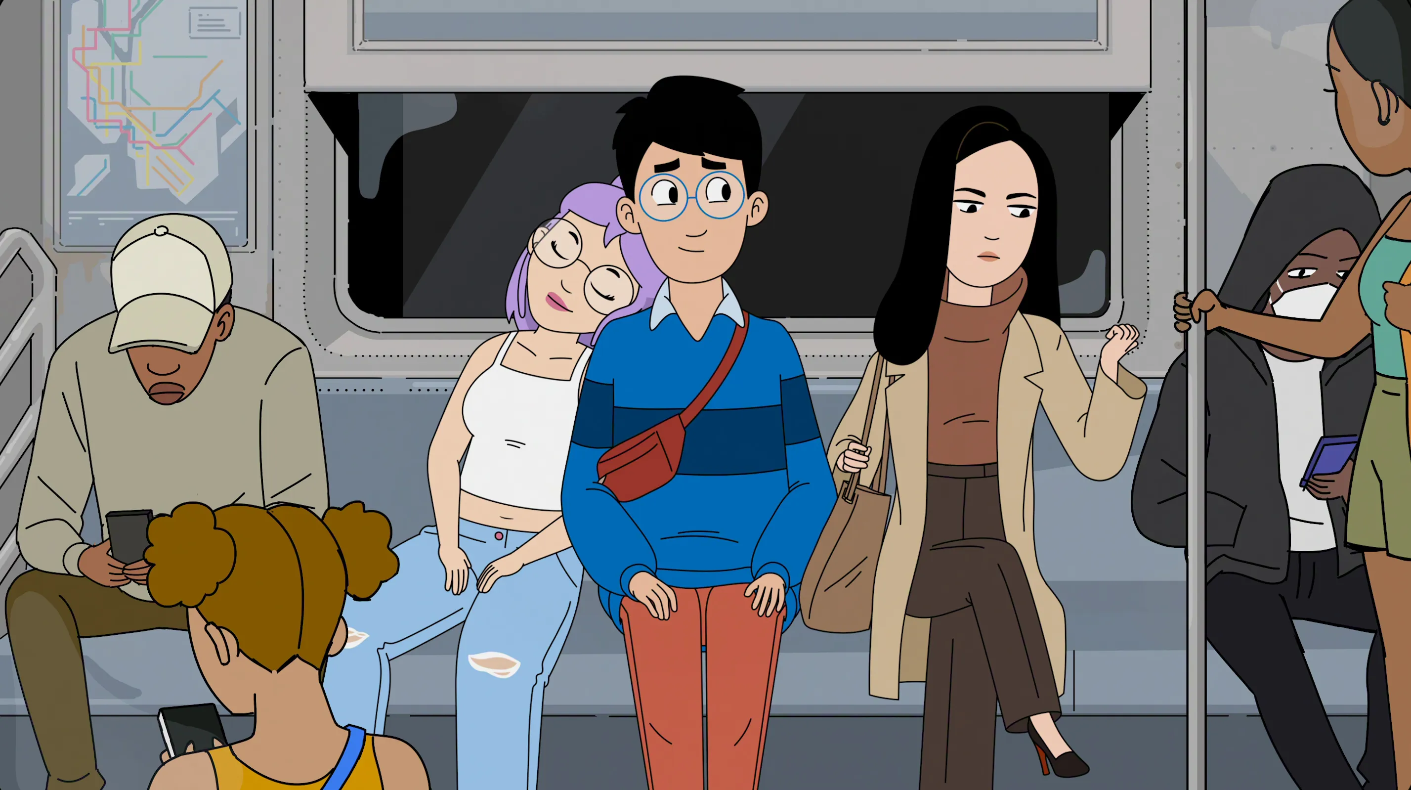 Promotional image for Netflix's animated series ‘Dang!’ featuring Stephanie Hsu and Poppy Liu