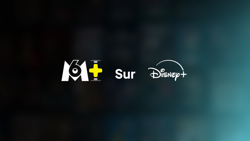 Disney+ logo with M6 content promotion