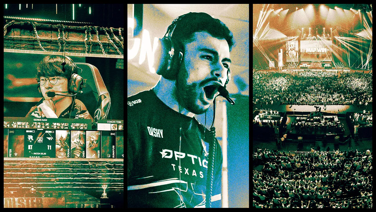 Esports competition with audiences and players