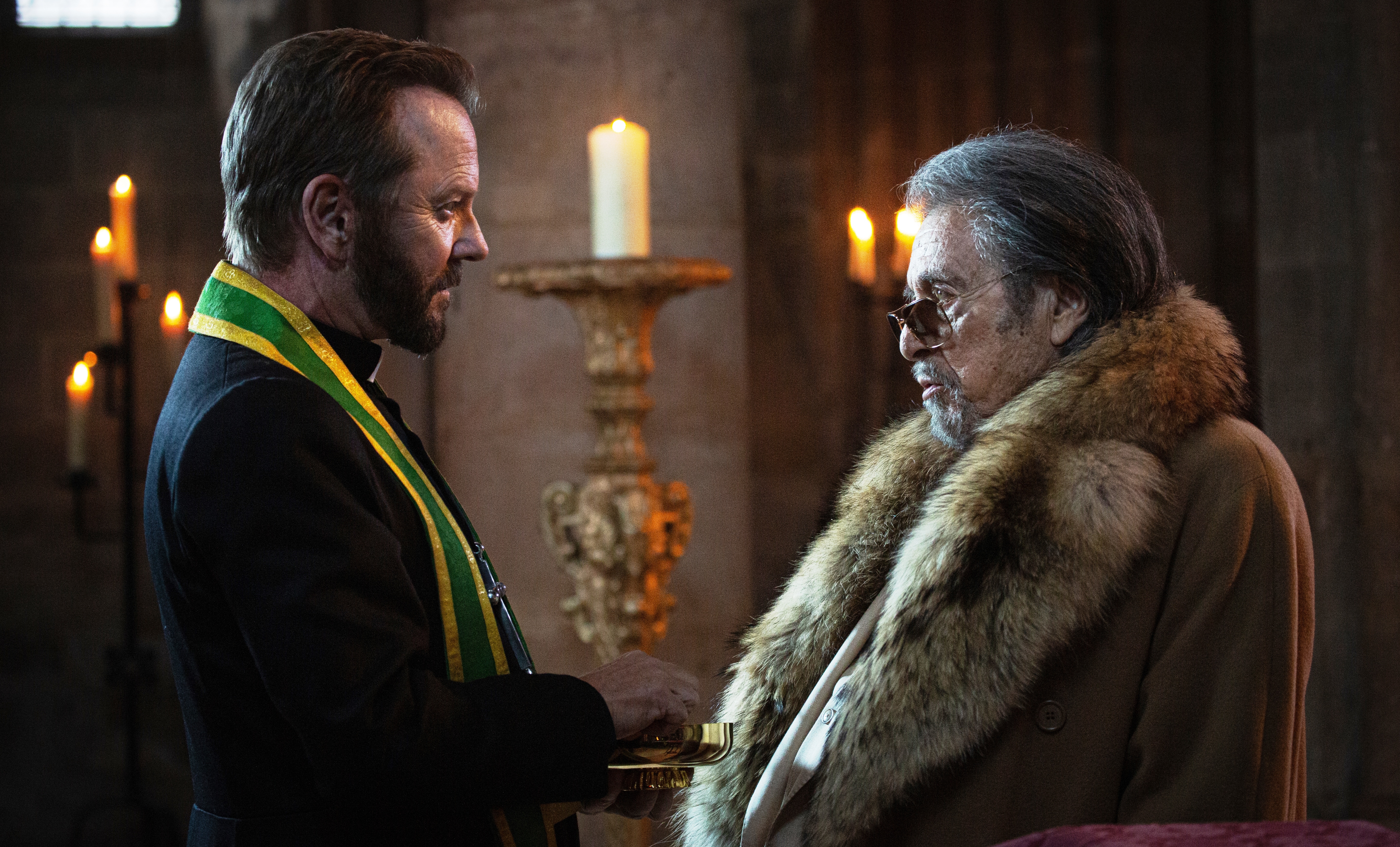 Kiefer Sutherland Stars in 'Father Joe' as a Priest in Conflict with the Mob movies cover image