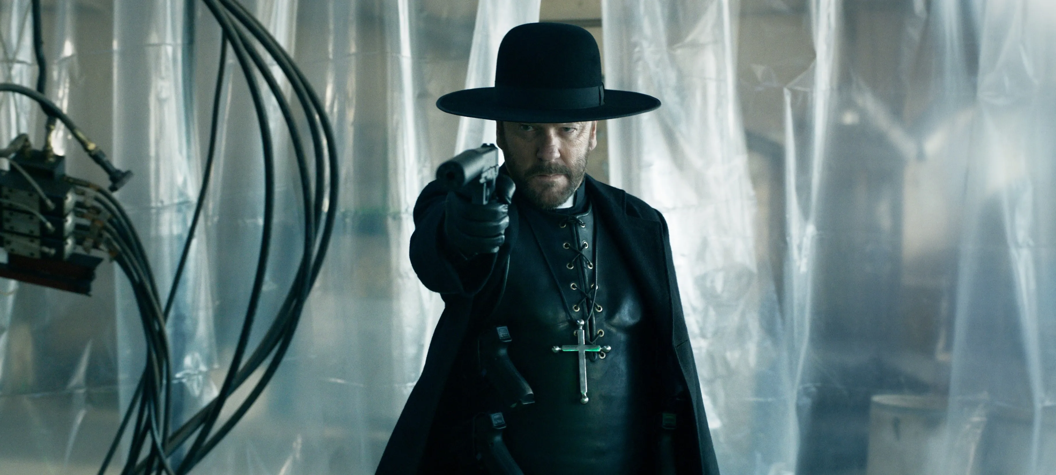 ‘Father Joe’ Review: Kiefer Sutherland Stars in Violent Beat-’Em-Up at Venice movies cover image