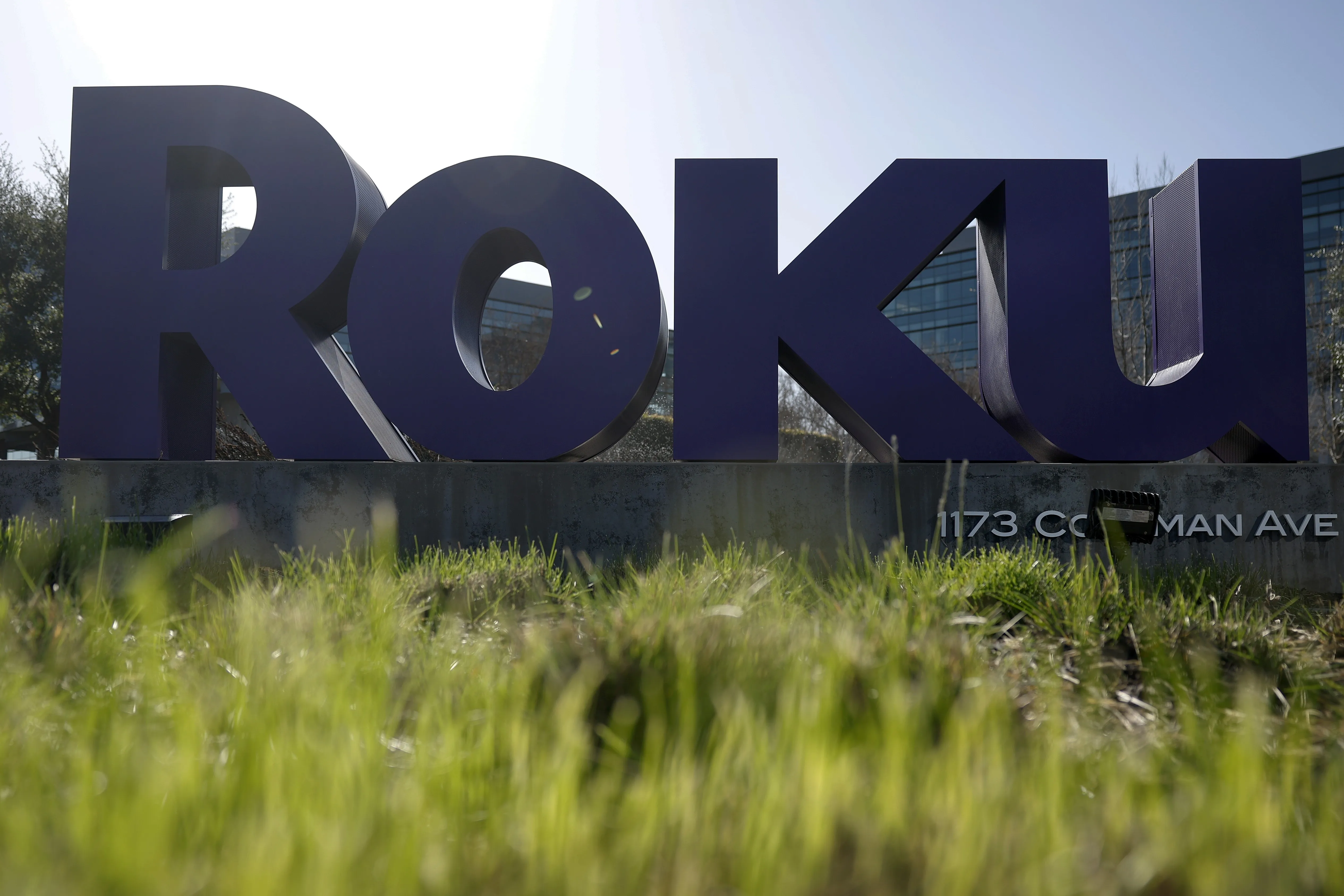 Fox Corp logo and Roku streaming imagery