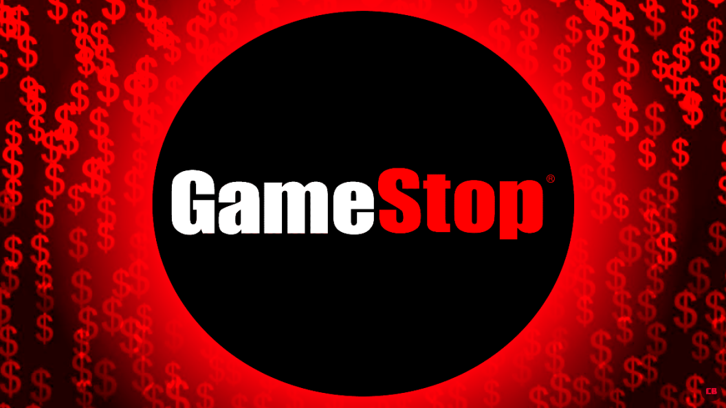 GameStop's storefront displaying collectibles