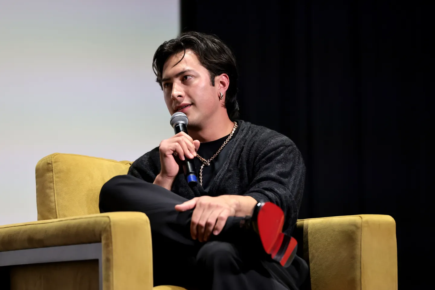 Hudson Williams at TIFF discussing Heated Rivalry