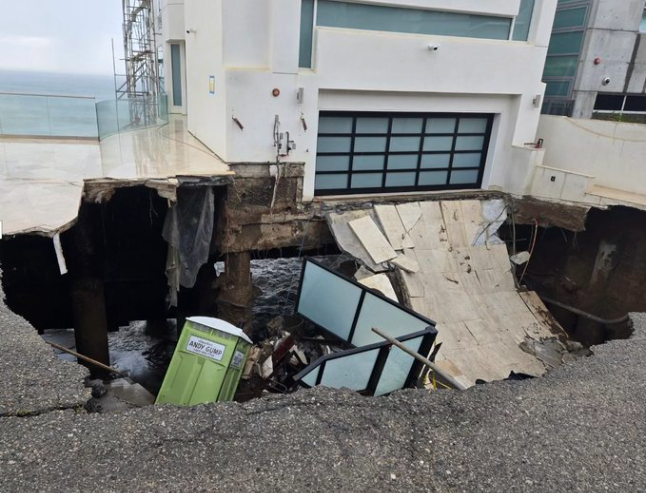 Hurricane Marie Causes Sinkhole in Malibu Beachfront Home news cover image