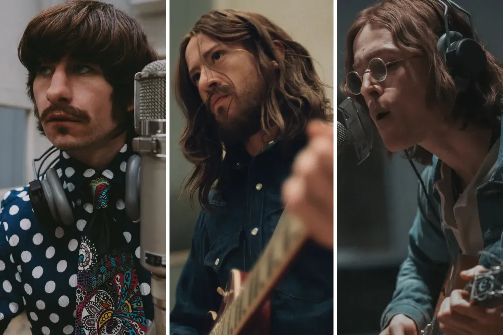 Barry Keoghan, Joseph Quinn, and Harris Dickinson Filming Beatles Biopic Opening movies cover image