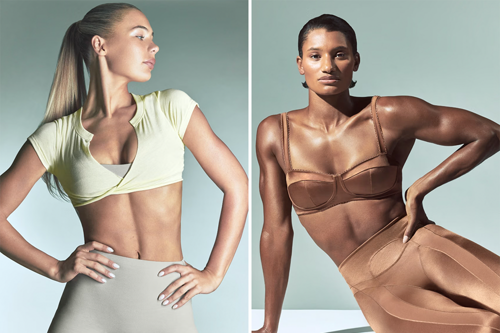 Kim Kardashian promoting NikeSKIMS with Olympians
