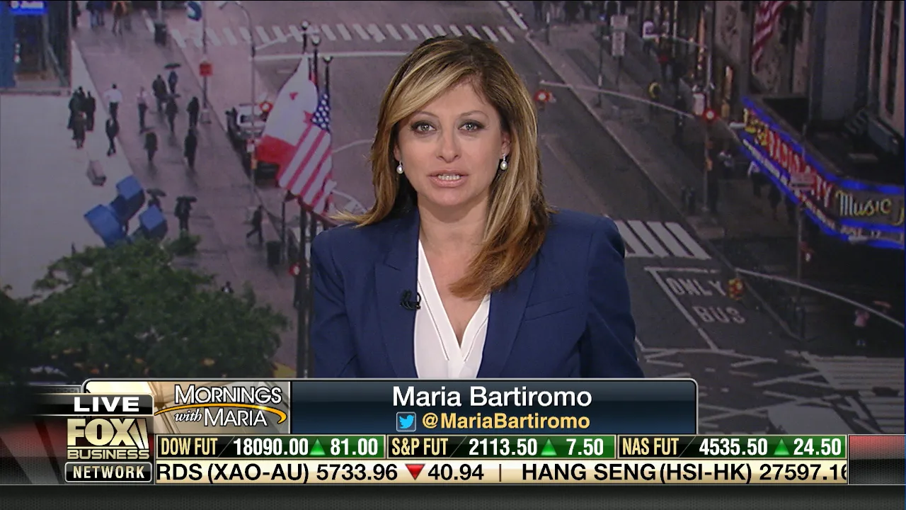 Maria Bartiromo covering Wall Street issues