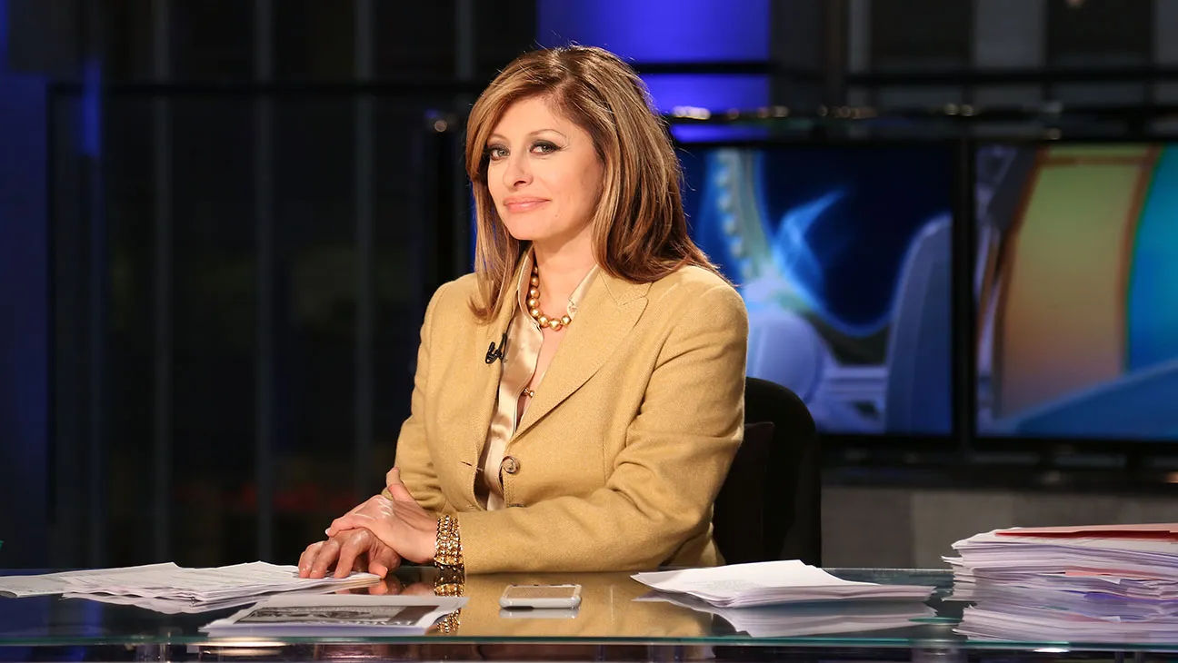 Maria Bartiromo on Fox News set