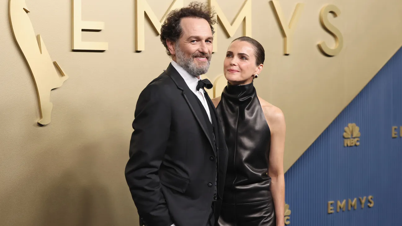Matthew Rhys and Keri Russell at the 2026 Emmys