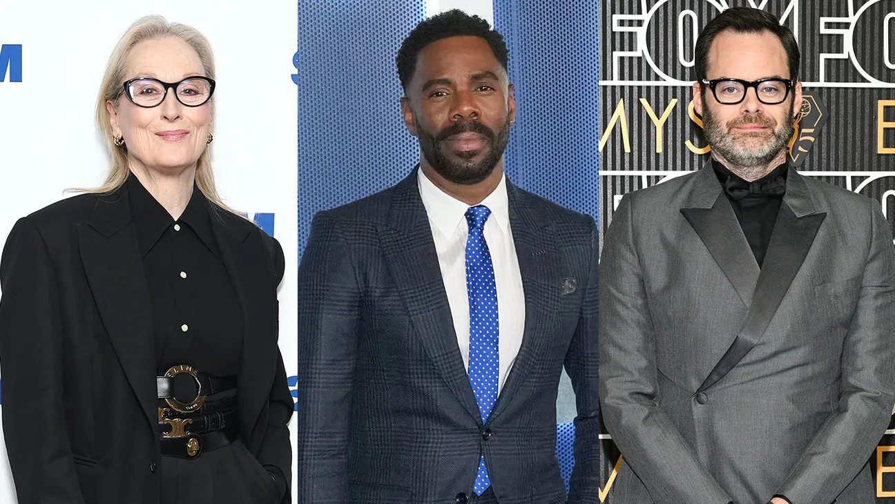 Meryl Streep, Colman Domingo, and Bill Hader at a film event