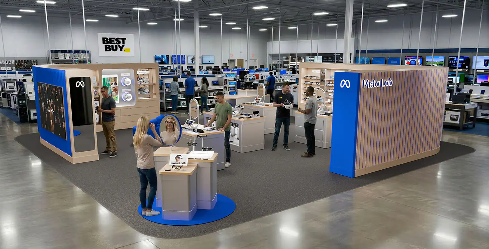 Meta Labs demonstrations at Best Buy locations