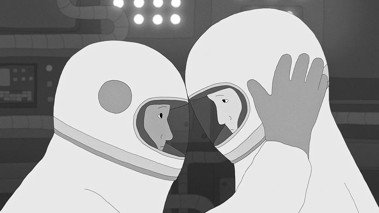 Animated movie poster for Moonfish featuring Morgan Spector and Lucy Liu