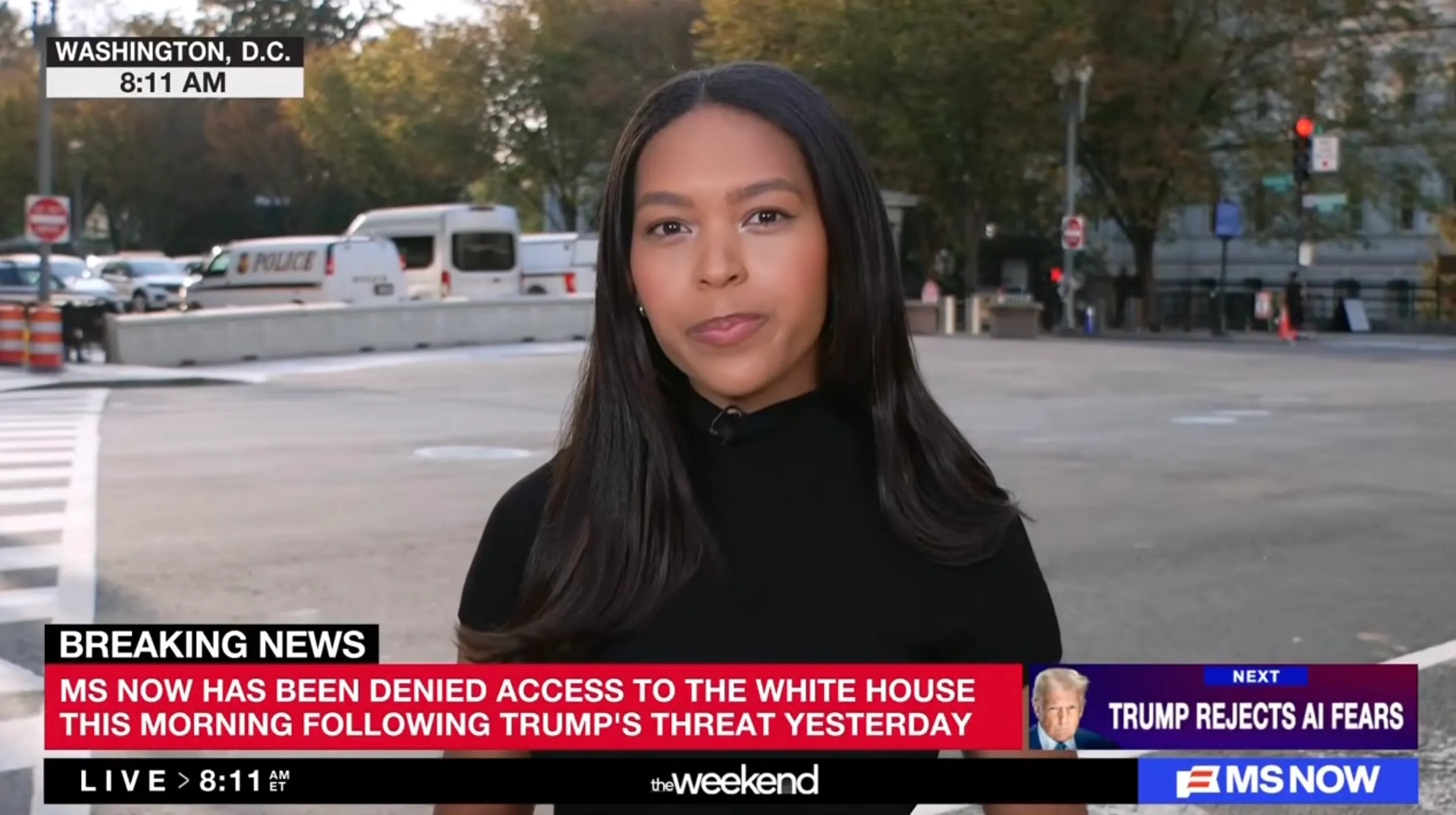 MS NOW Journalists Denied Access Following Trump's Ban news cover image