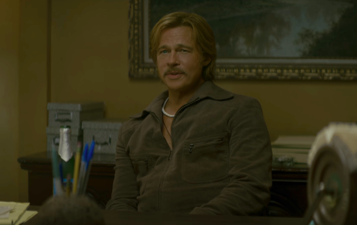 Brad Pitt in the trailer for The Further Mis-Adventures of Cliff Booth