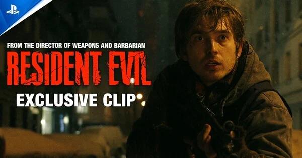 Austin Abrams in the new Resident Evil reboot film