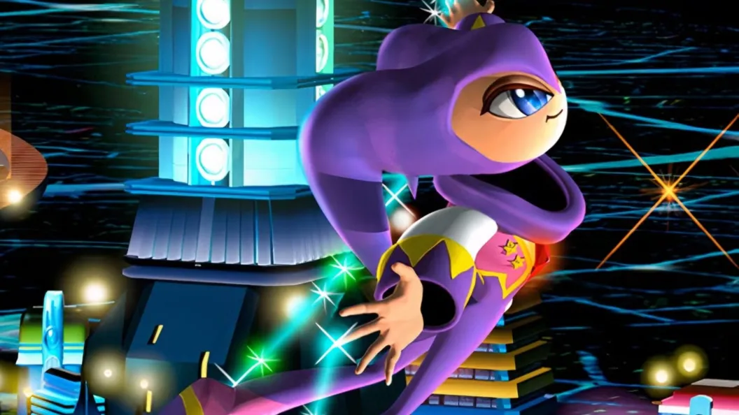 Illustration celebrating NiGHTS Into Dreams 30th anniversary