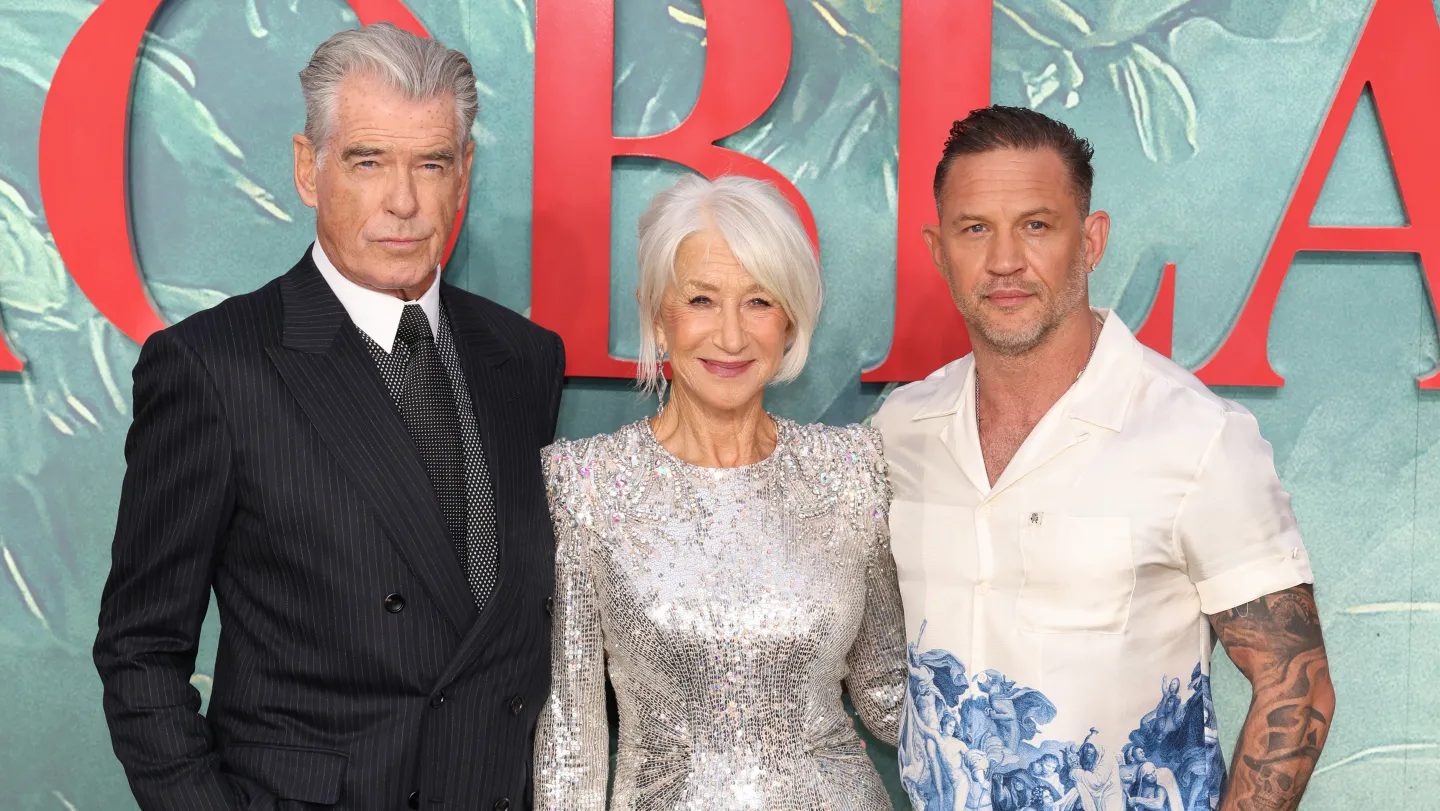 Pierce Brosnan and Helen Mirren Defend Tom Hardy in MobLand Controversy news cover image