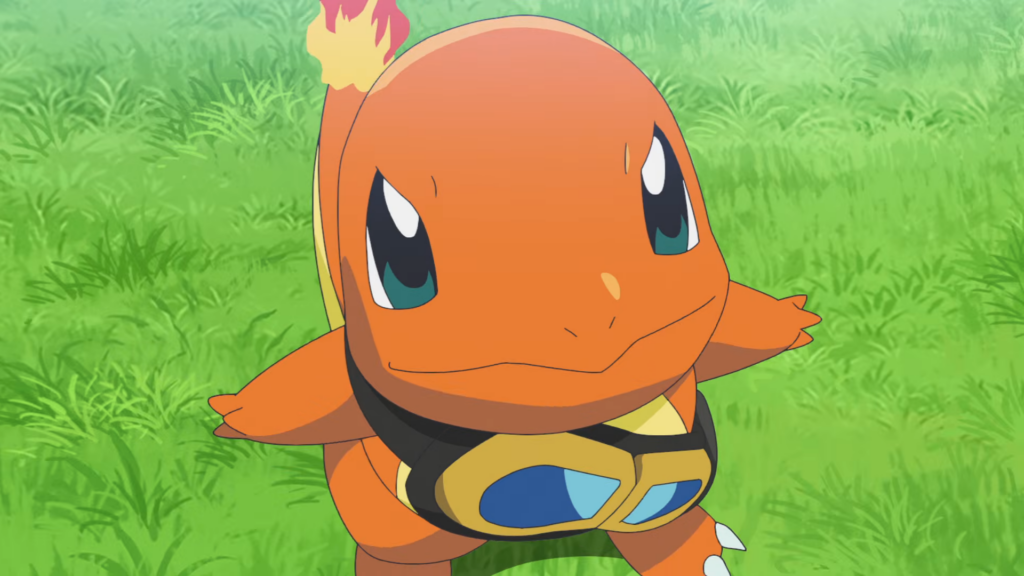 Pokémon anime and Pokémon GO characters depicted together