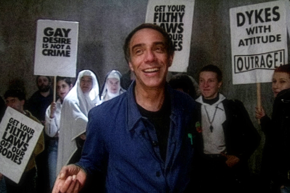 Scene from the documentary ‘Queer Edward II’ featuring Derek Jarman