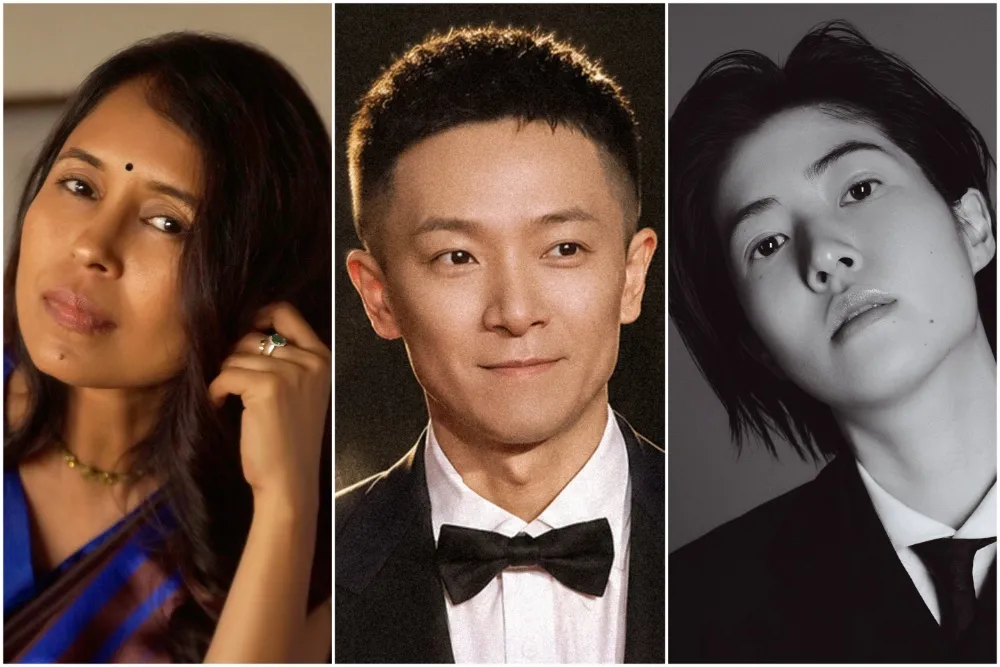 Rima Das, Shan Zuolong and Shim Eun-kyung at the Busan International Film Festival