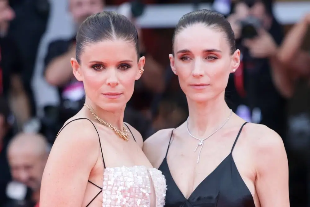 Rooney and Kate Mara at Venice Film Festival for Bucking Fastard