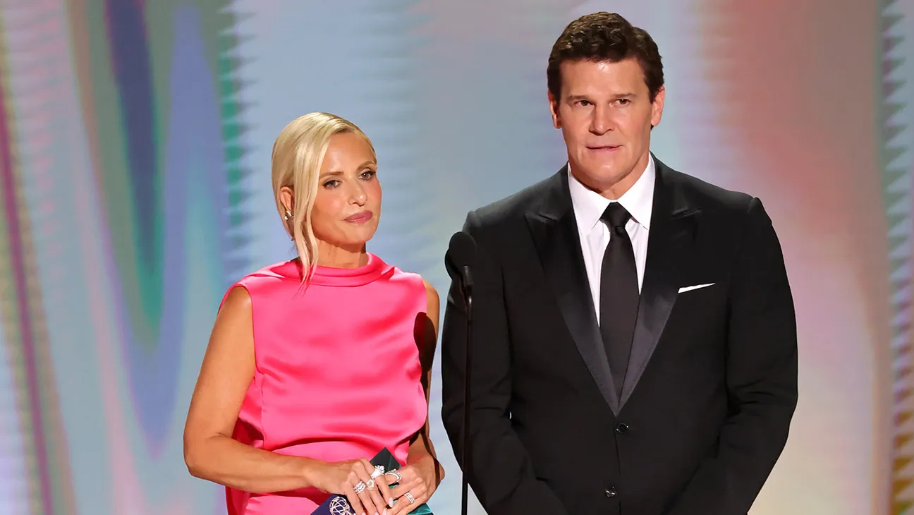 Sarah Michelle Gellar and David Boreanaz at the 2026 Emmys