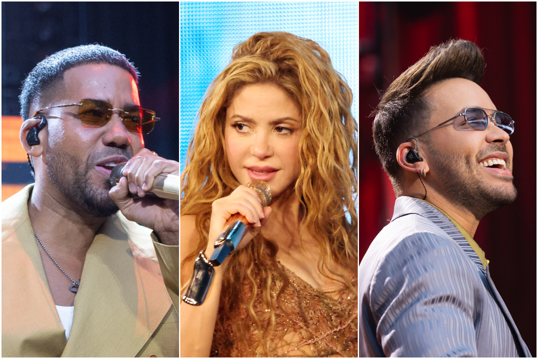 Shakira and Romeo Santos at Premios Juventud 2026