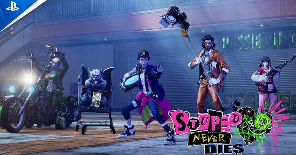 Promotional artwork from Stupid Never Dies game