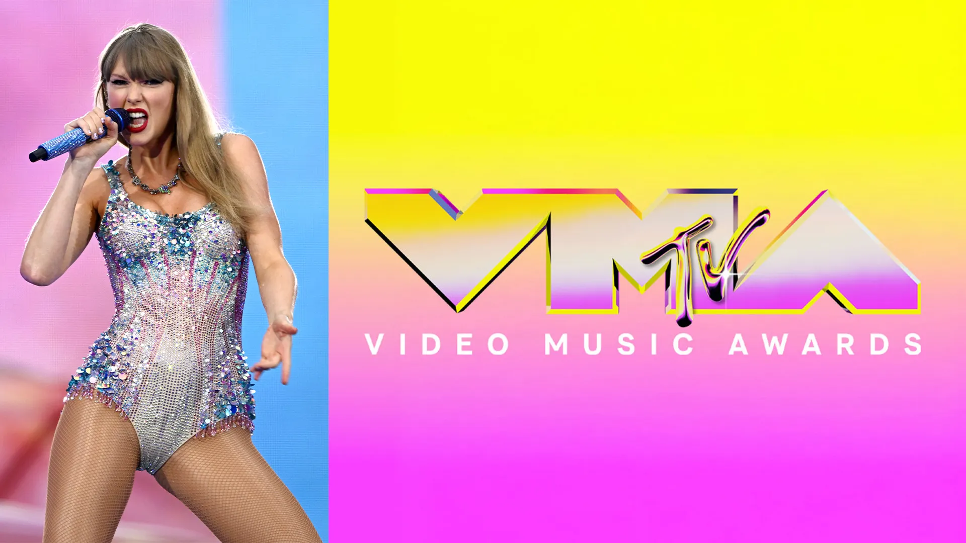 Taylor Swift receiving an award at the MTV VMAs
