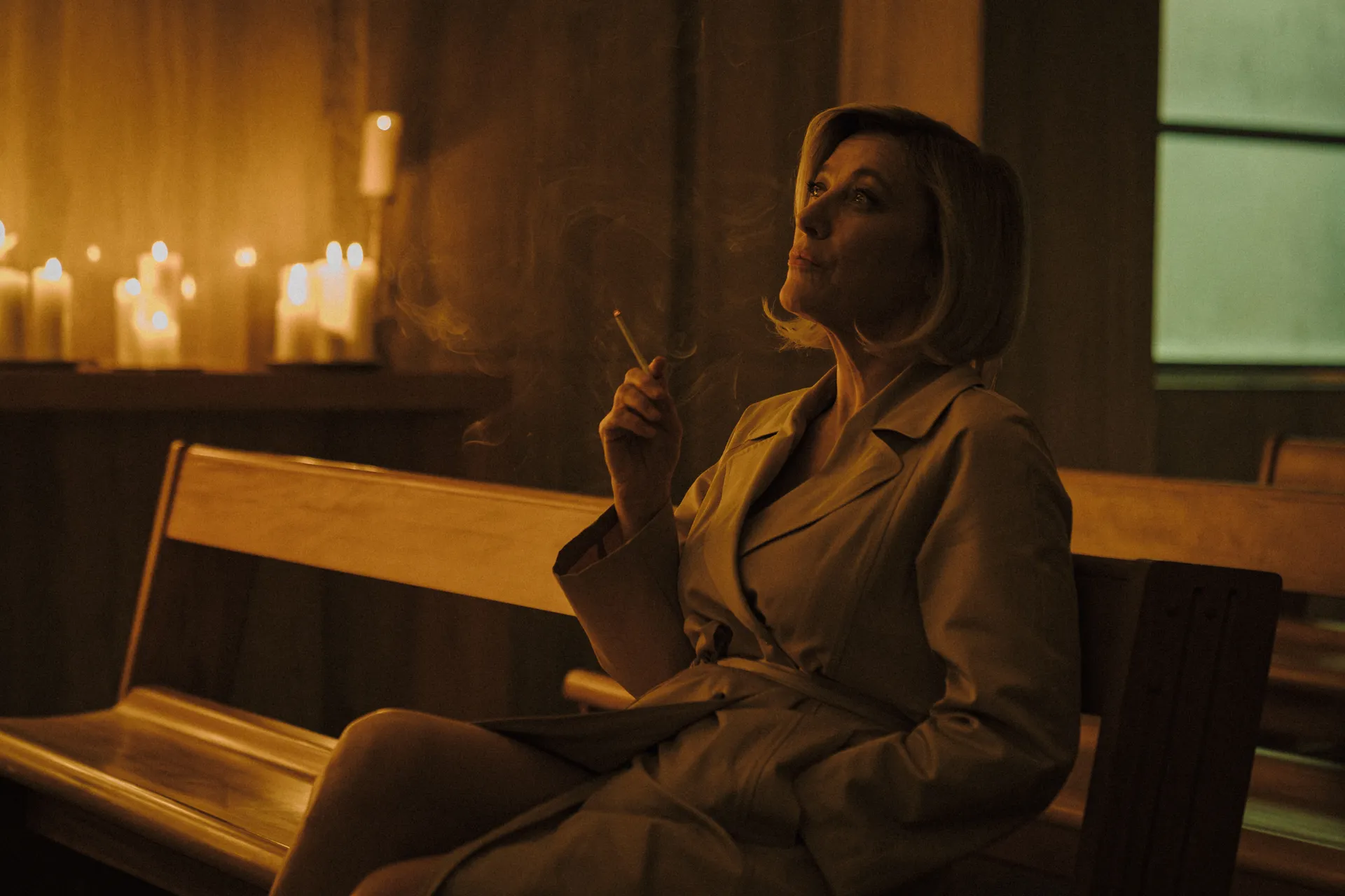 Valeria Bruni Tedeschi as Satan in 'The Spiral'