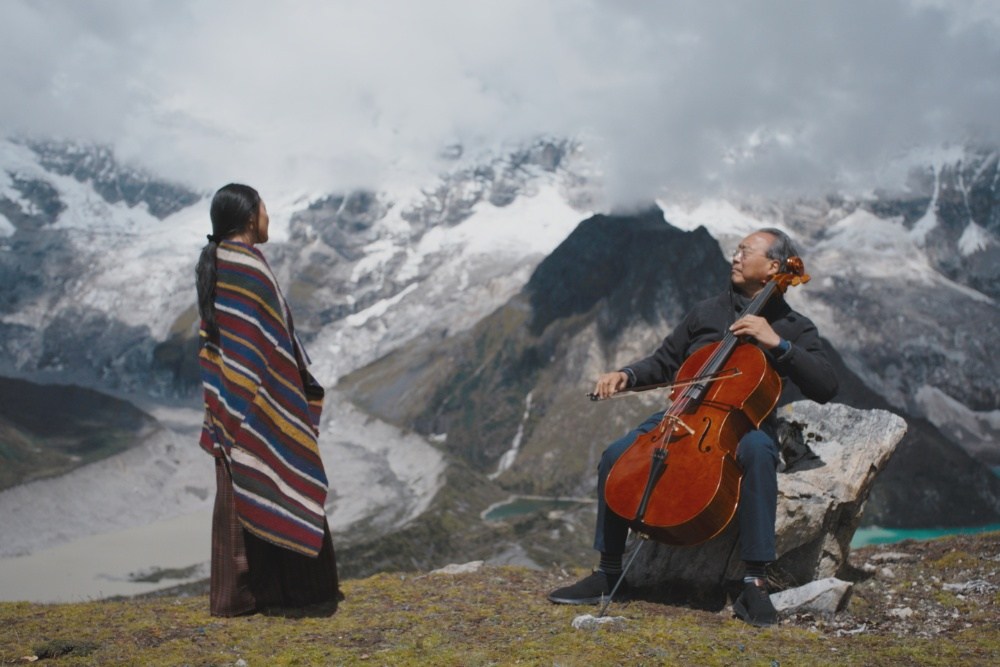 Yo-Yo Ma and Pawo Choyning Dorji presenting A Song for the Snow Lion