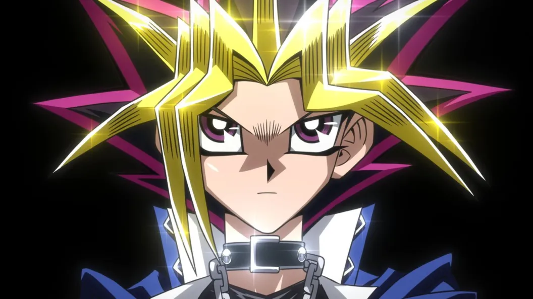 Yu-Gi-Oh! anime characters in action